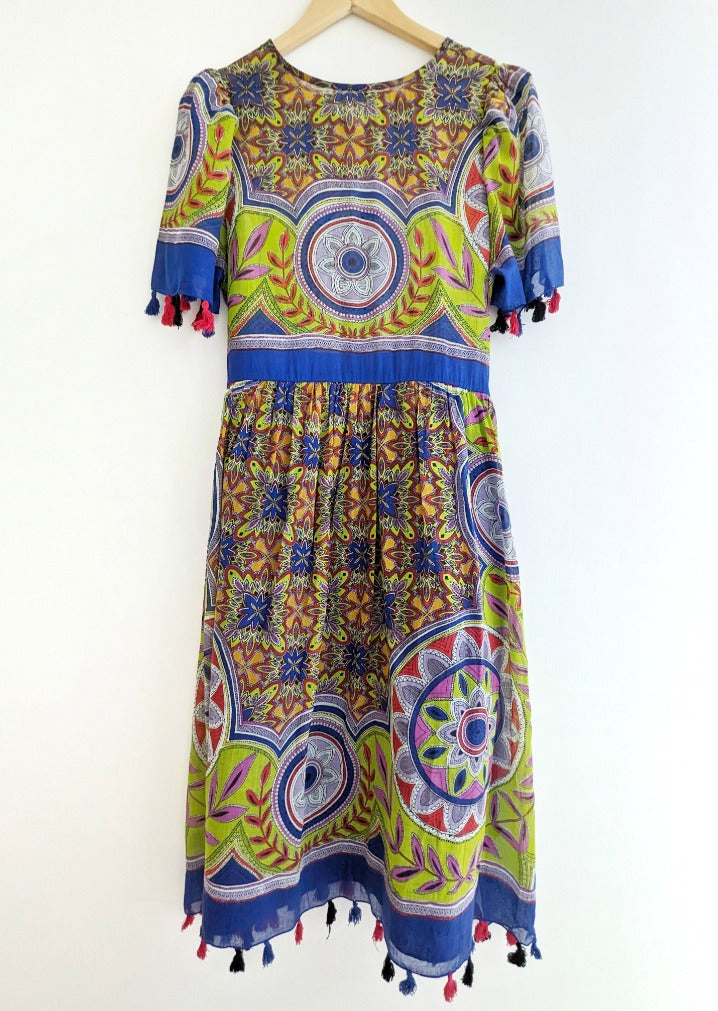 AMEL Seoul Tassel Poncho Dress