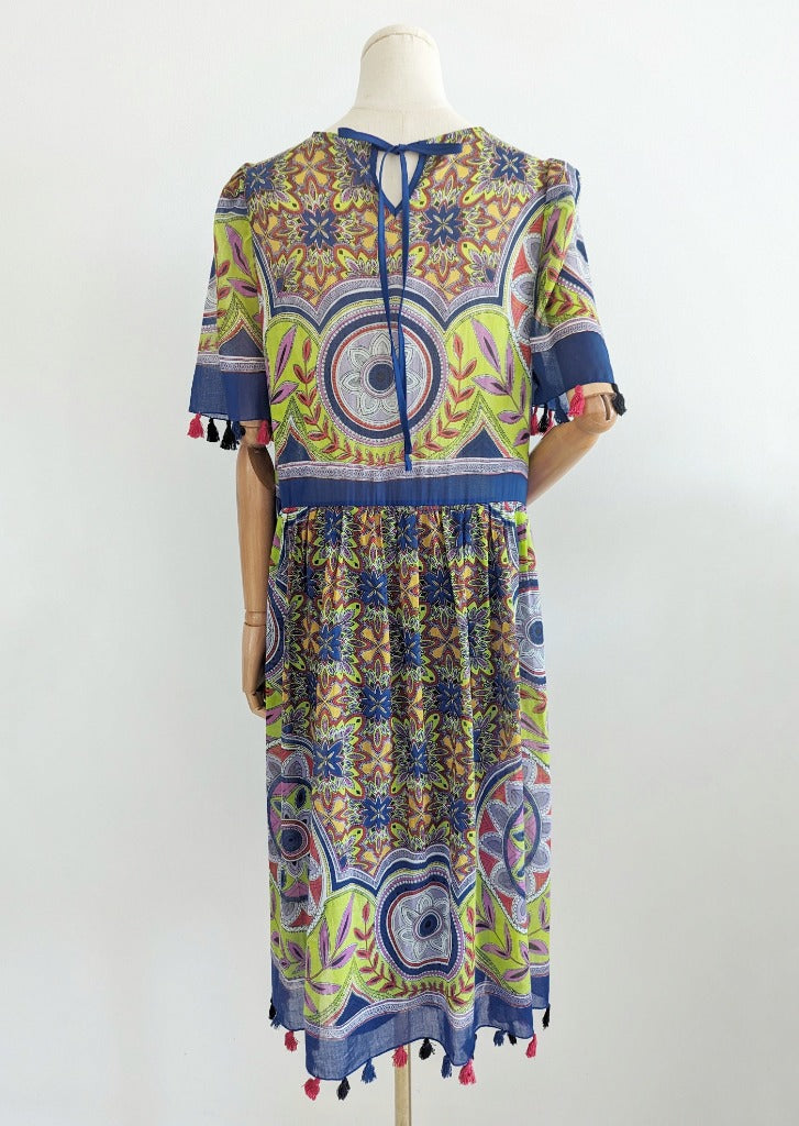 AMEL Seoul Tassel Poncho Dress