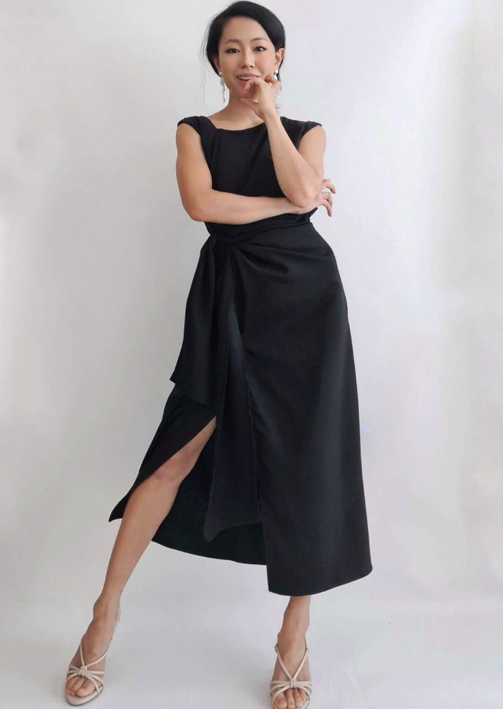Unique Korean Fashion for women - Midi Weekend Wrap Skirt