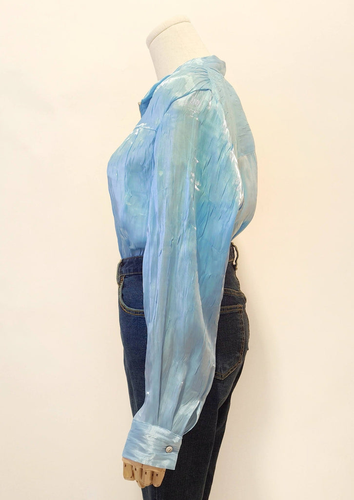 Am:EL Play of Tissue Zipper Blouse