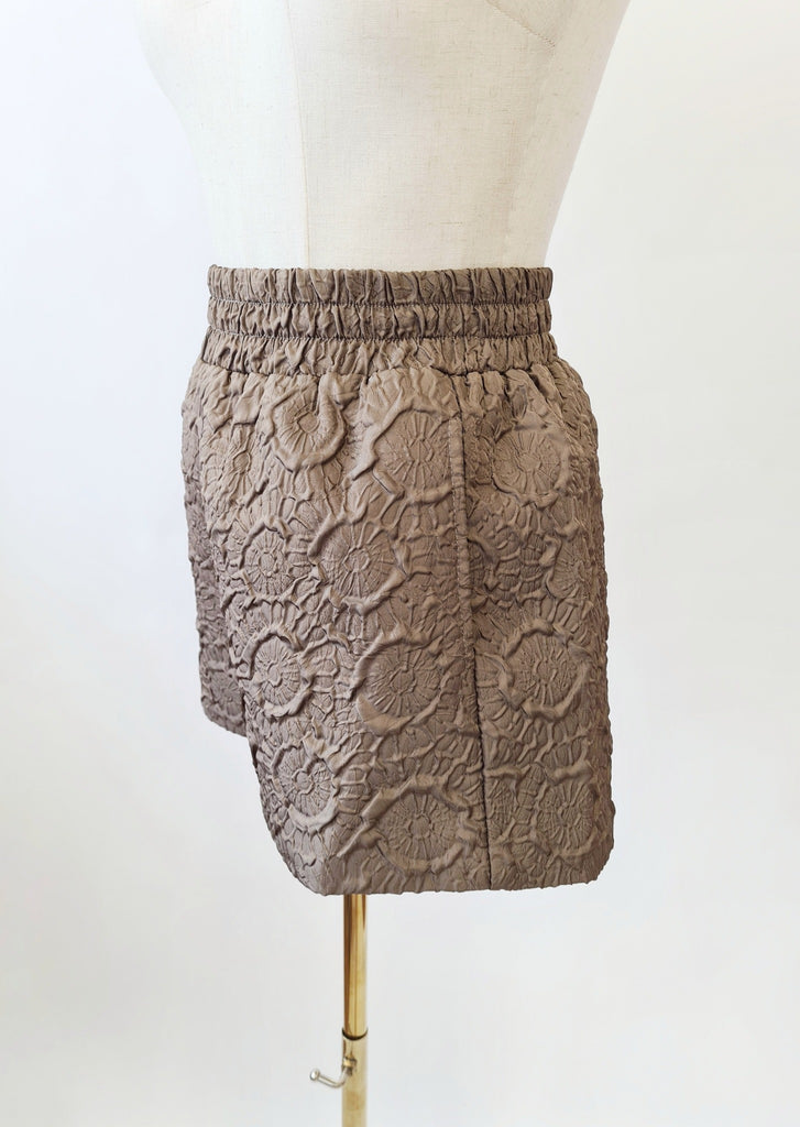 Am:EL Floral Embroidered Puff Shorts