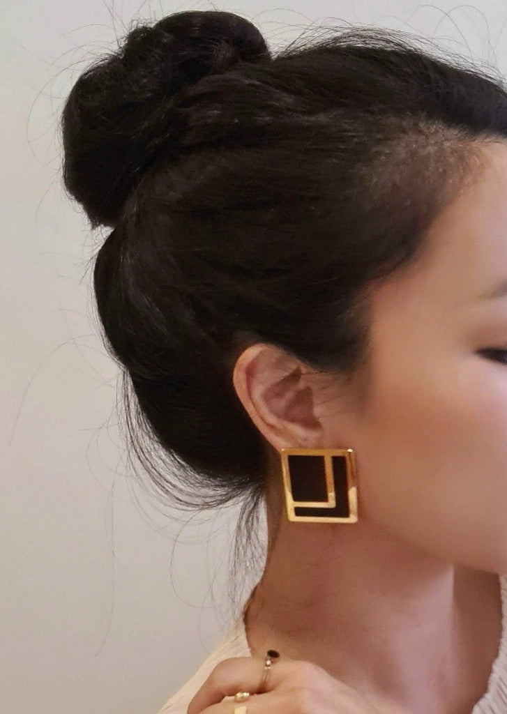 Unique Korean Fashion Accessories - L for Love Earrings