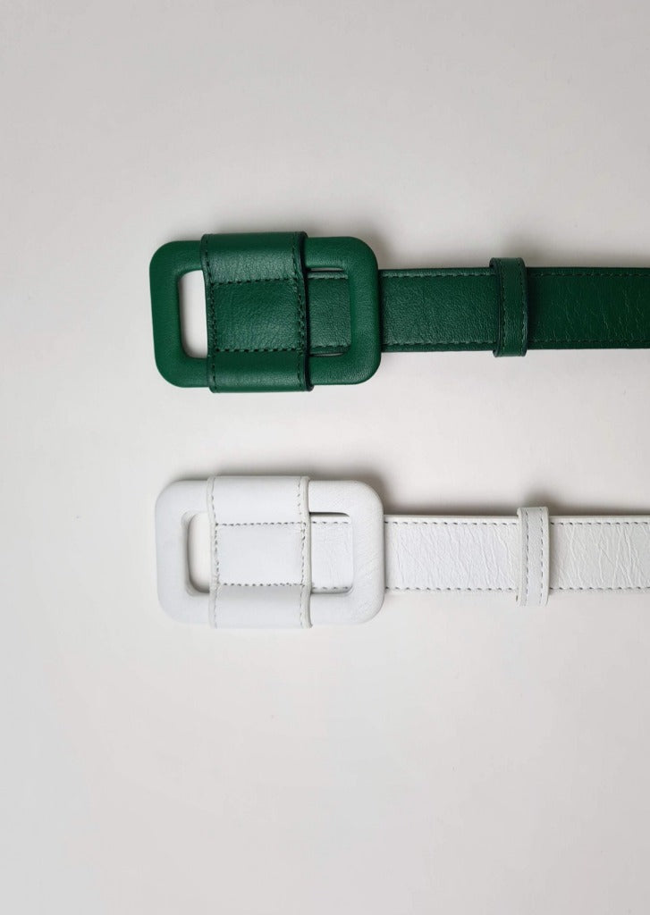 Unique Korean Fashion Accessories - Geometric Accent Belt
